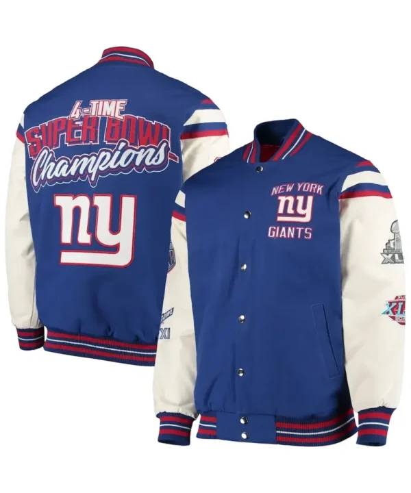 New York Giants Super Bowl Champions Jacket