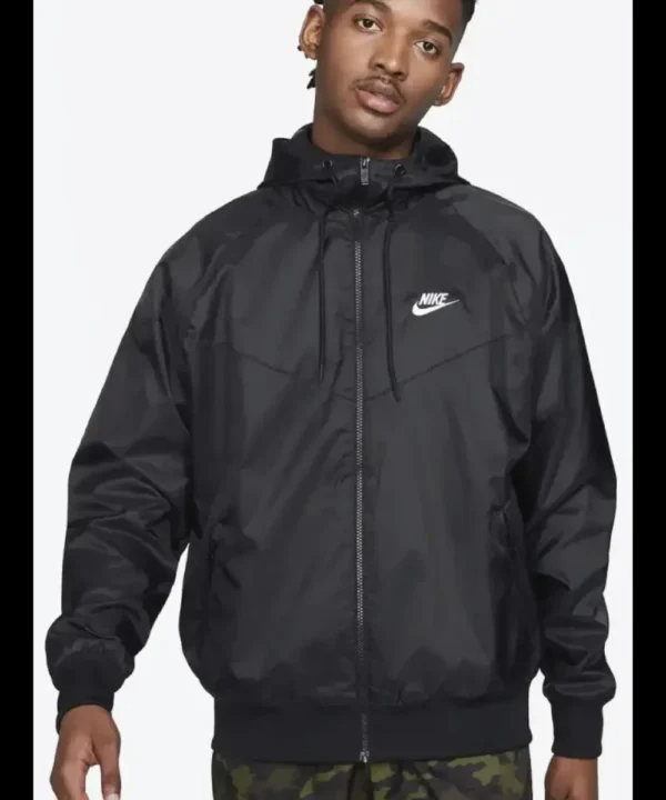 Nike Sportswear Windrunner Black Hooded Jacket