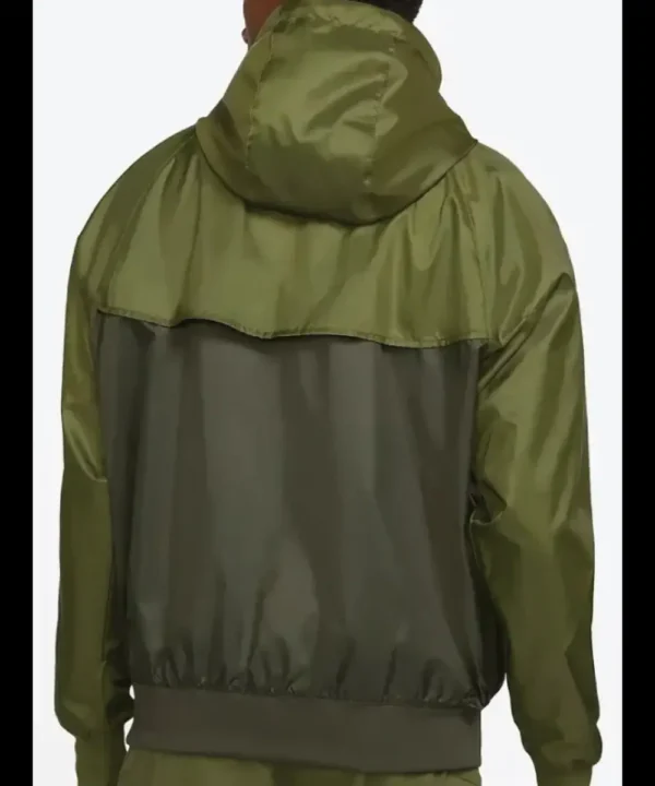 Nike Sportswear Windrunner Green Hooded Jacket