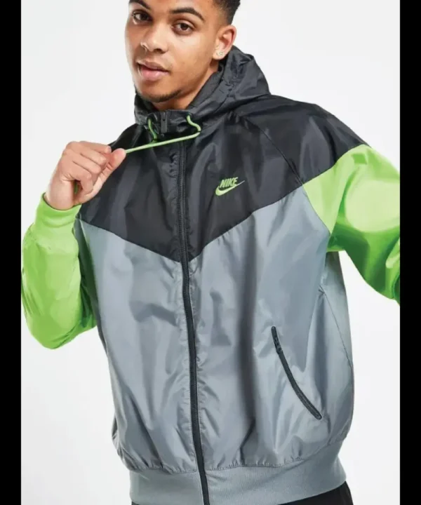 Nike Sportswear Windrunner Grey Hooded Jacket