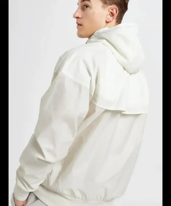 Nike Sportswear Windrunner White Hooded Jacket