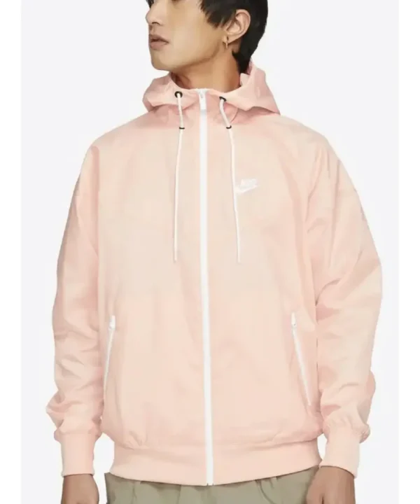 Nike Sportswear Windrunner Pink Hooded Jacket