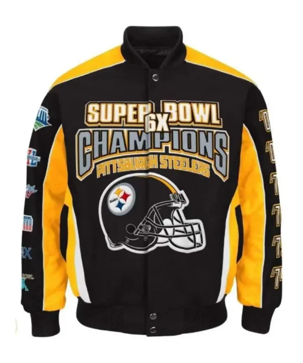 Pittsburgh Steelers Super Bowl Finals Varsity Jacket