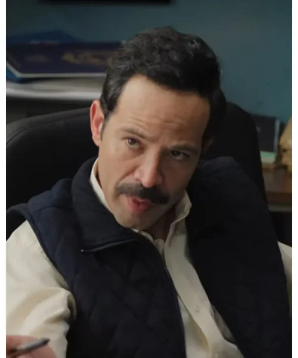 Tv Series The Accident Javier Black Quilted Vest
