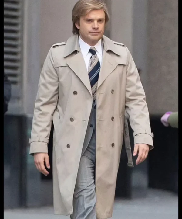 The Apprentice 2024 Sebastian Stan Beige Coat