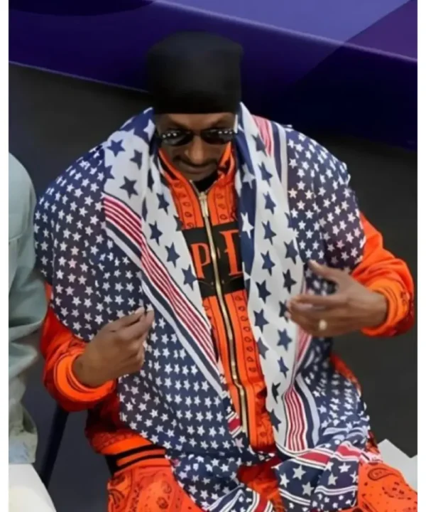 Olympics 2024 Snoop Dogg Orange Bandana Tracksuit