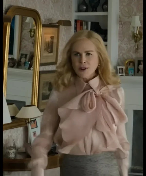 The Perfect Couple 2024 Nicole Kidman Pink Blouse