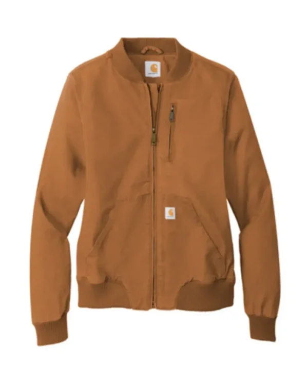 Resurrected Rides 2024 Shayna Guy Tan Bomber Jacket