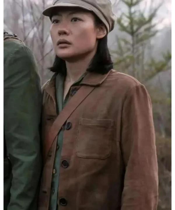 Young Ye Wenjie 3 Body Problem Brown Jacket