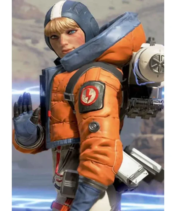 Apex Legends Season 2 Wattson Leather Hoodie Jacket