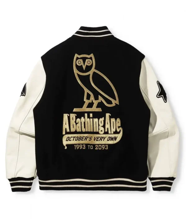 Bape A Bathing Ape OVO Varsity Jacket