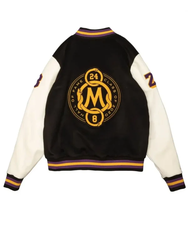 LA Lakers Black Mamba Hall of Fame Kobe Bryant Varsity Jacket