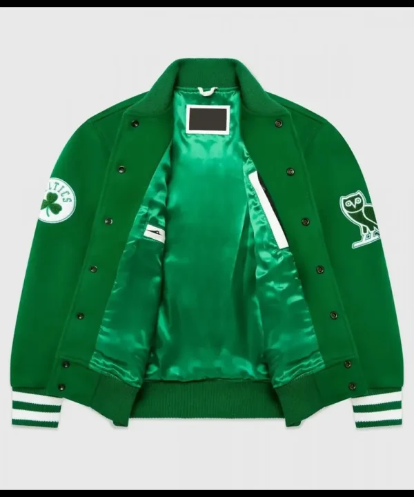 OVO Boston Celtics Varsity Green Wool Jacket