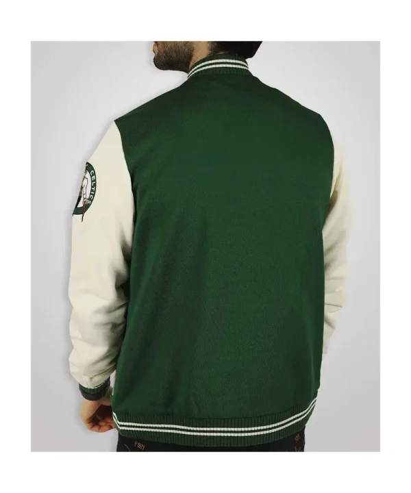 Boston Celtics Varsity Green and Off White Jacket