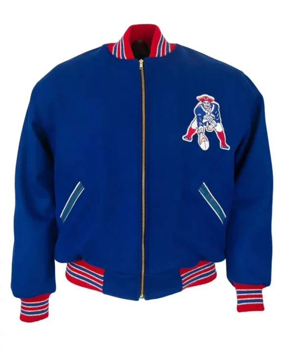 Varsity Boston Patriots 1965 Royal Blue Wool Jacket