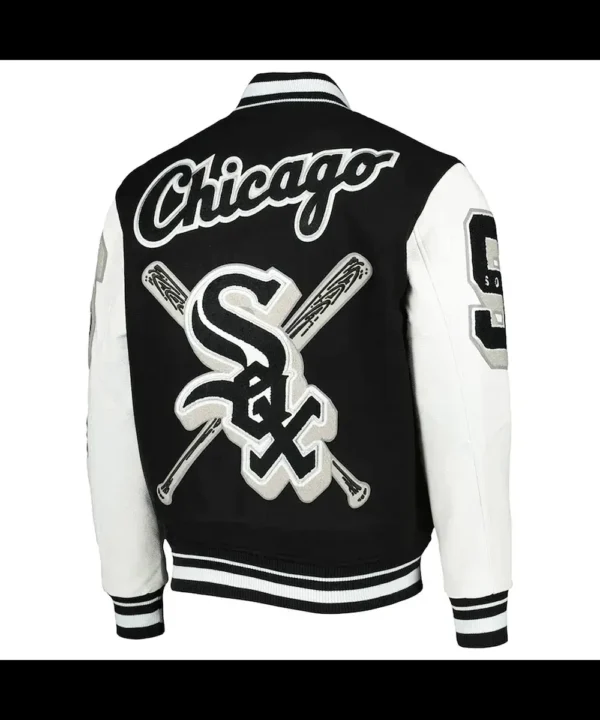 Chicago White Sox Mashup Varsity Black and White Jacket