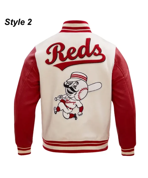 Cincinnati Reds Retro Classic Rib Varsity Jacket