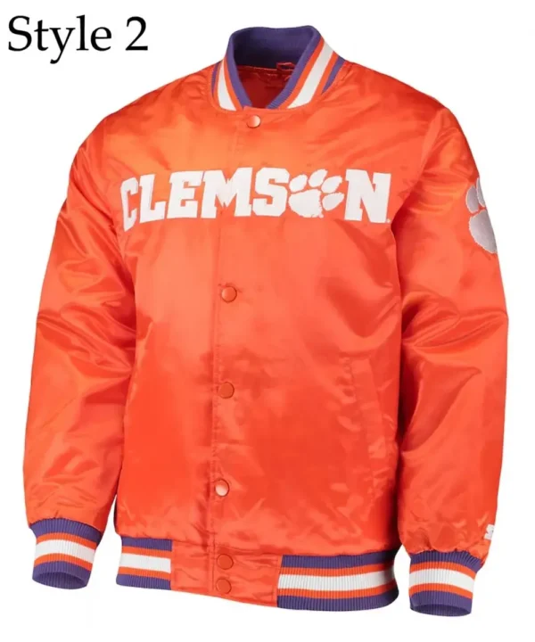 Tigers The Legend Clemson Bomber Satin Jacket