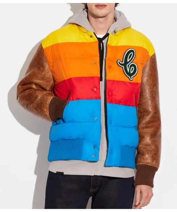 Hybrid Coach Puffer Letterman Jacket