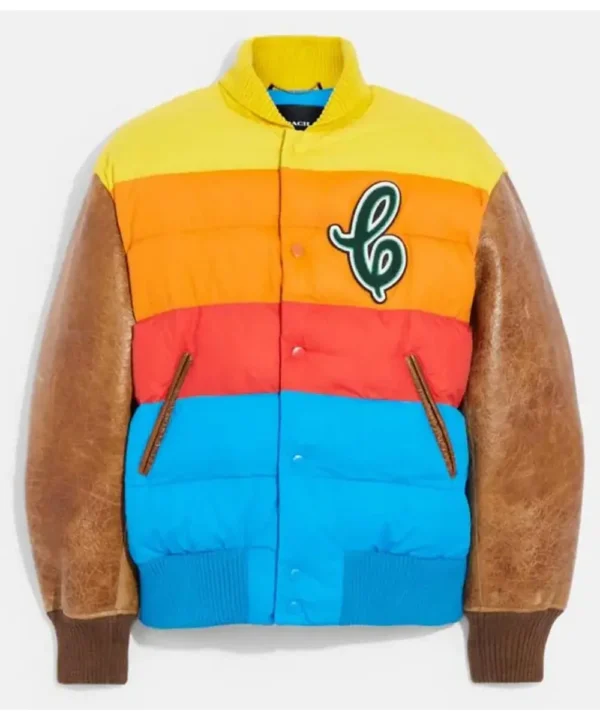 Hybrid Coach Puffer Letterman Jacket