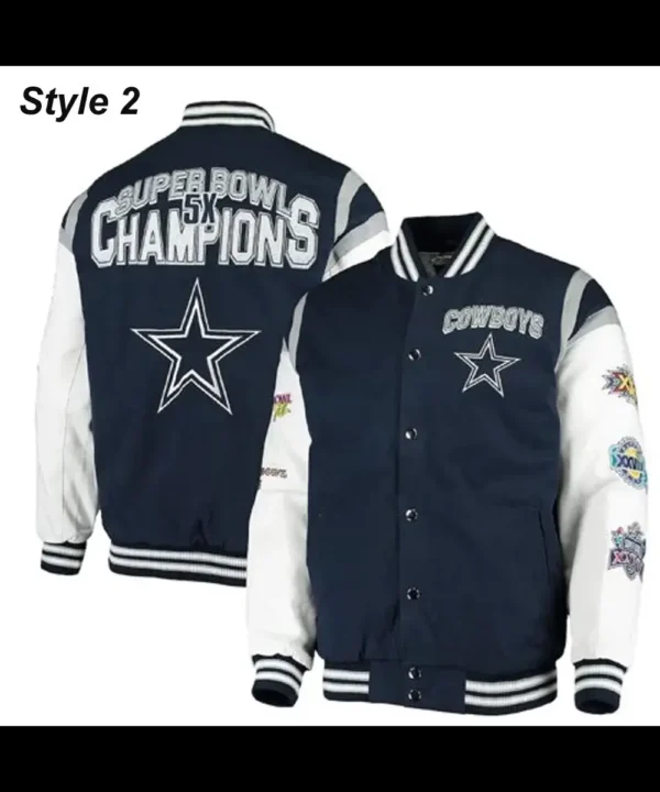 5x Super Bowl Champion Dallas Cowboys Varsity Jacket