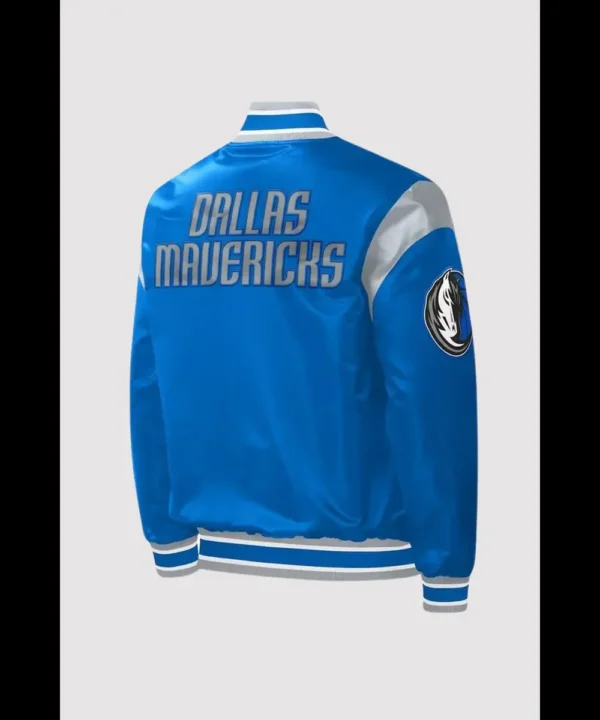 Dallas Mavericks Force Play Blue Varsity Jacket