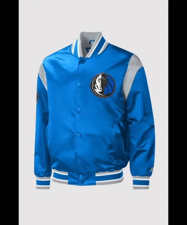 Dallas Mavericks Force Play Blue Varsity Jacket