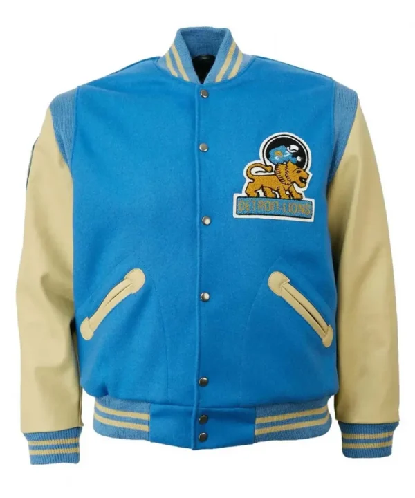 Varsity 1952 Detroit Lions Cream and Blue Jacket