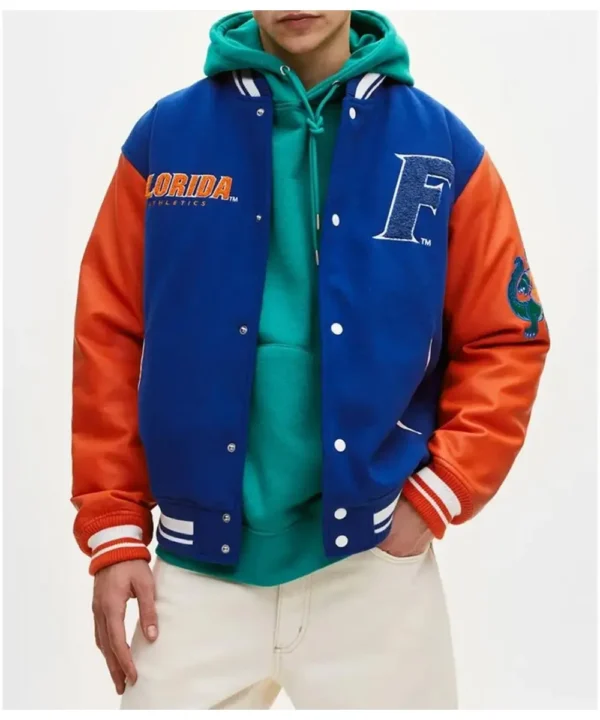 Florida Gators Letterman Royal Blue/Orange Jacket