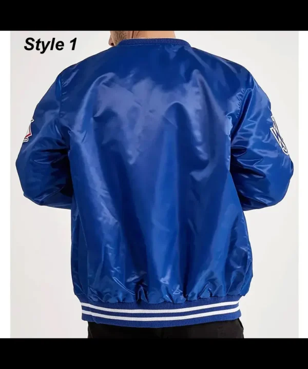 LA Dodgers National Royal Blue Satin Jacket