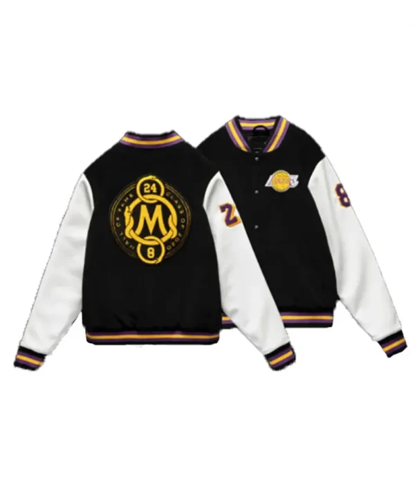 LA Lakers Black Mamba Hall of Fame Kobe Bryant Varsity Jacket