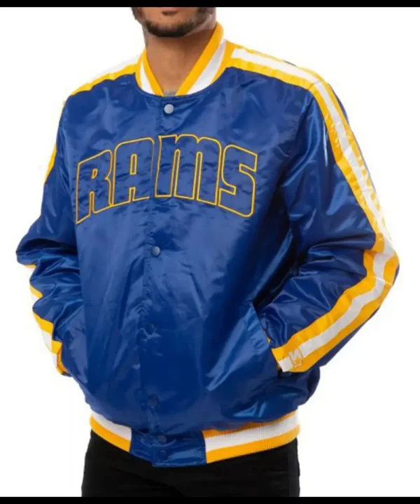 Rams LA Satin Blue Jacket