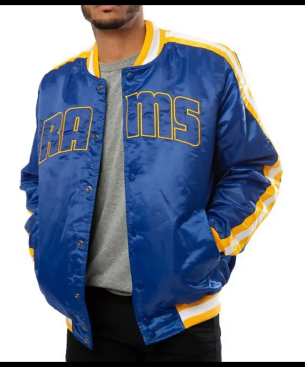 Rams LA Satin Blue Jacket