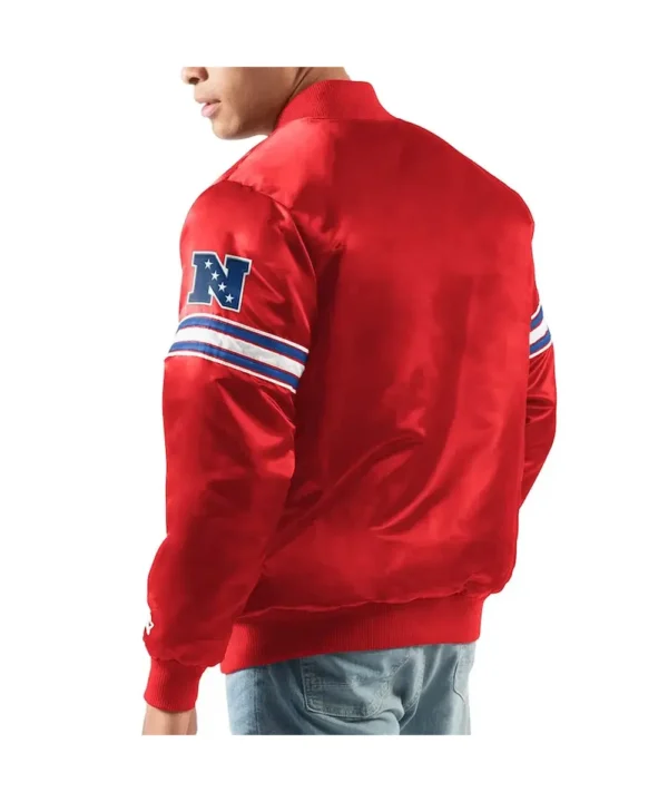 Red NY Giants Legacy Collection Satin Jacket