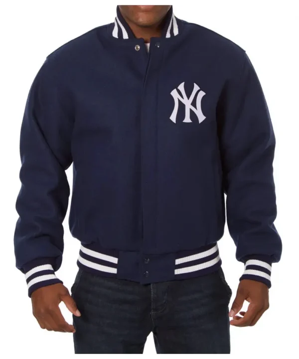 Yankees New York Varsity Blue Wool Jacket