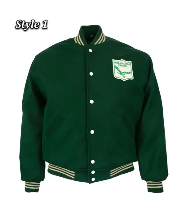 Varsity 1960 Philadelphia Eagles Green Wool Jacket