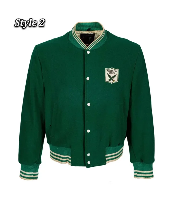 Varsity 1960 Philadelphia Eagles Green Wool Jacket