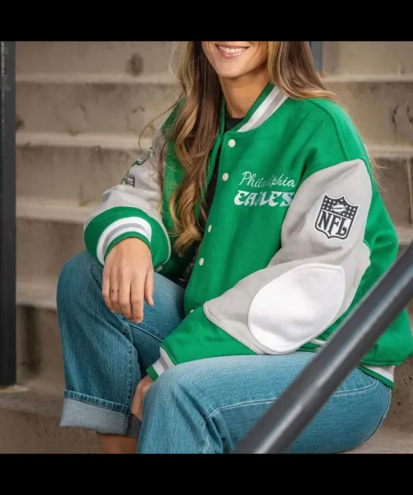 Princess Diana Philadelphia Eagles Wool Varsity Jacket