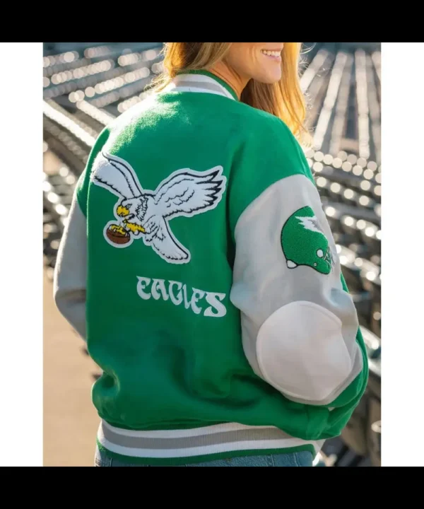 Princess Diana Philadelphia Eagles Wool Varsity Jacket