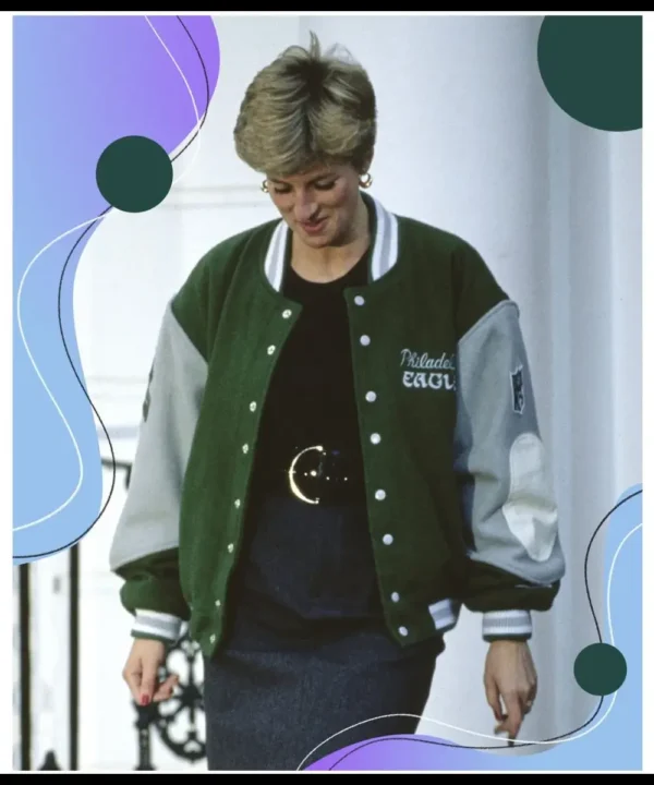 Princess Diana Philadelphia Eagles Wool Varsity Jacket