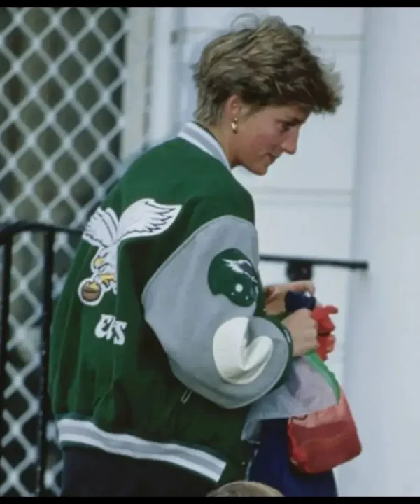 Princess Diana Philadelphia Eagles Wool Varsity Jacket