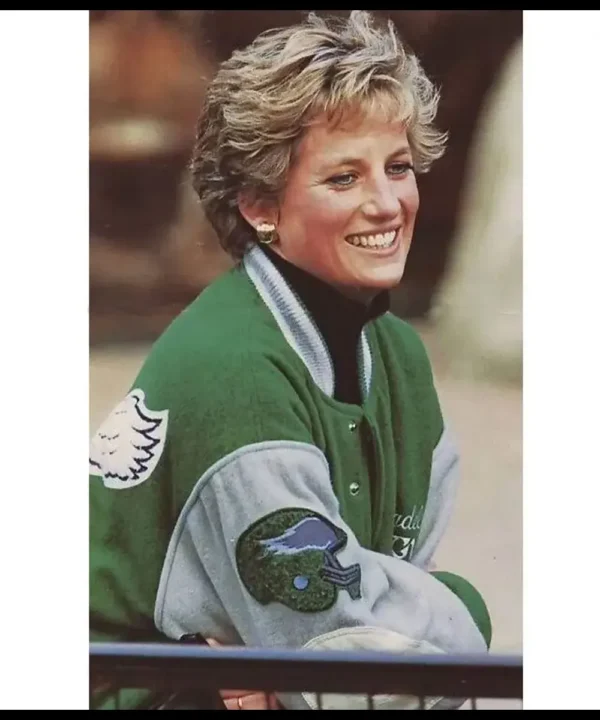 Princess Diana Philadelphia Eagles Wool Varsity Jacket