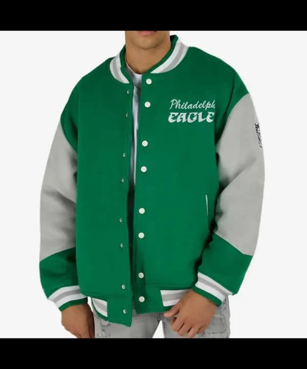 Princess Diana Philadelphia Eagles Wool Varsity Jacket