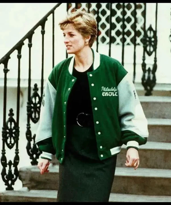 Princess Diana Philadelphia Eagles Wool Varsity Jacket