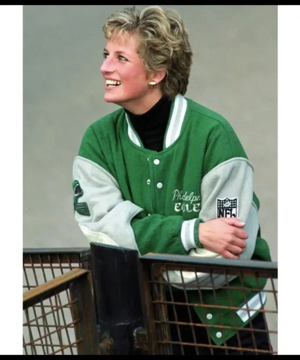 Princess Diana Philadelphia Eagles Wool Varsity Jacket