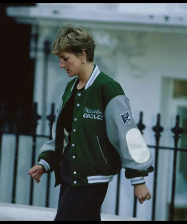 Princess Diana Philadelphia Eagles Wool Varsity Jacket