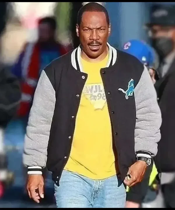 Eddie Murphy Beverly Hills Cop 4 Detroit Lions Varsity Jacket