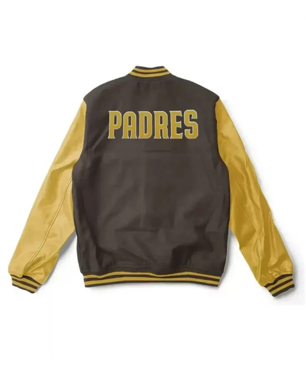 Varsity San Diego Padres Brown and Yellow Jacket