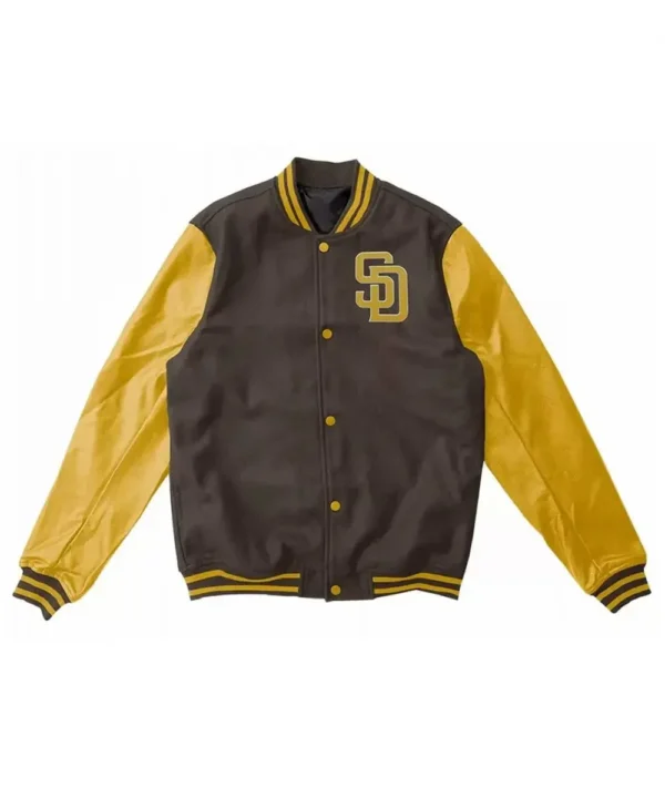 Varsity San Diego Padres Brown and Yellow Jacket