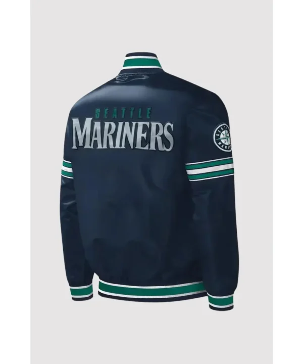 Seattle Mariners Starter Navy Midfield Varsity Jacket